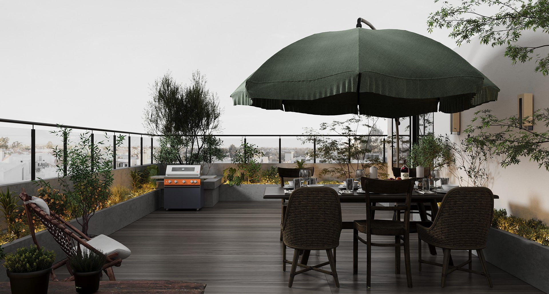 36 inch barbecuewagen voor buiten