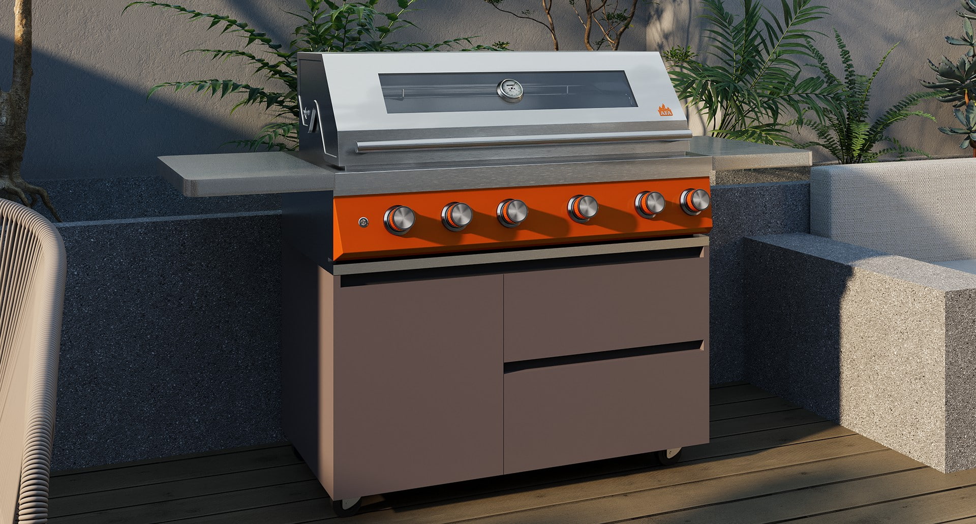 42 inch ingebouwde barbecuegrill